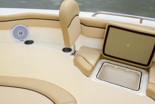 215XSF forward seating backrest and storage