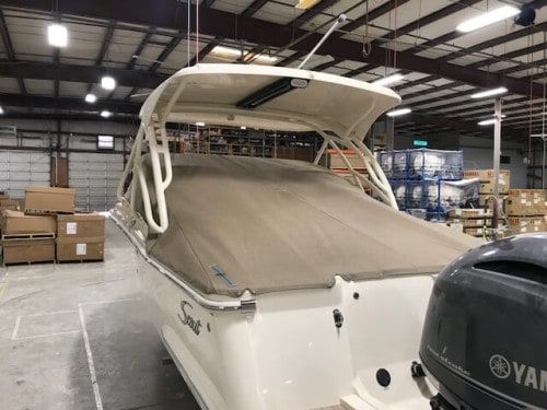 255D canvas over cockpit