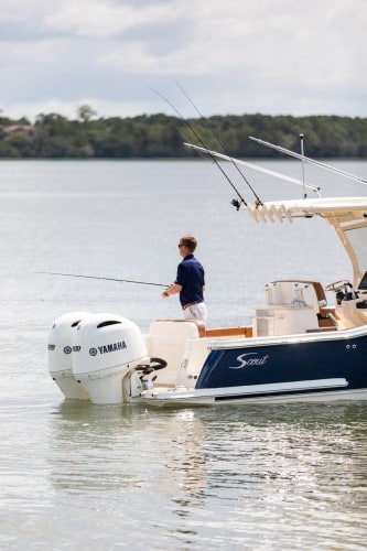 Man fishing on 277 LXF