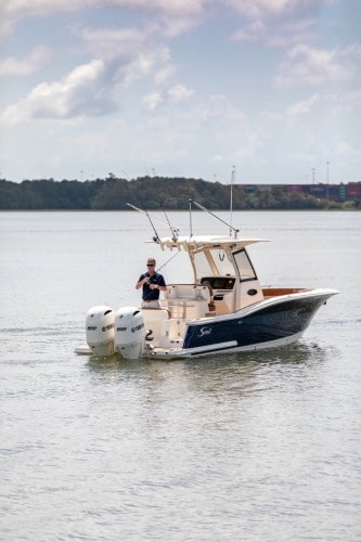 Man fishing on 277 LXF