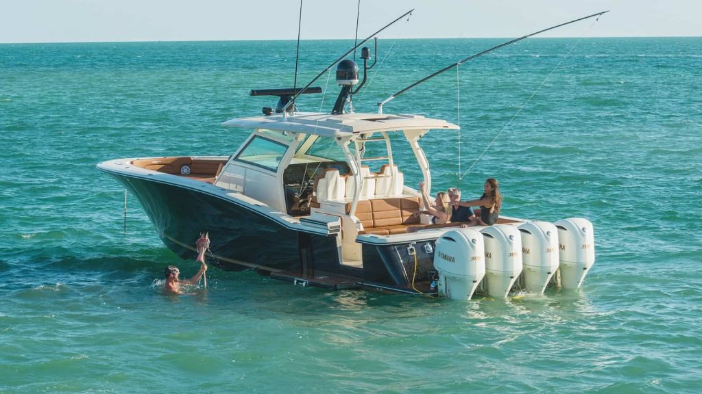 420 LXF Catching Fish in Water