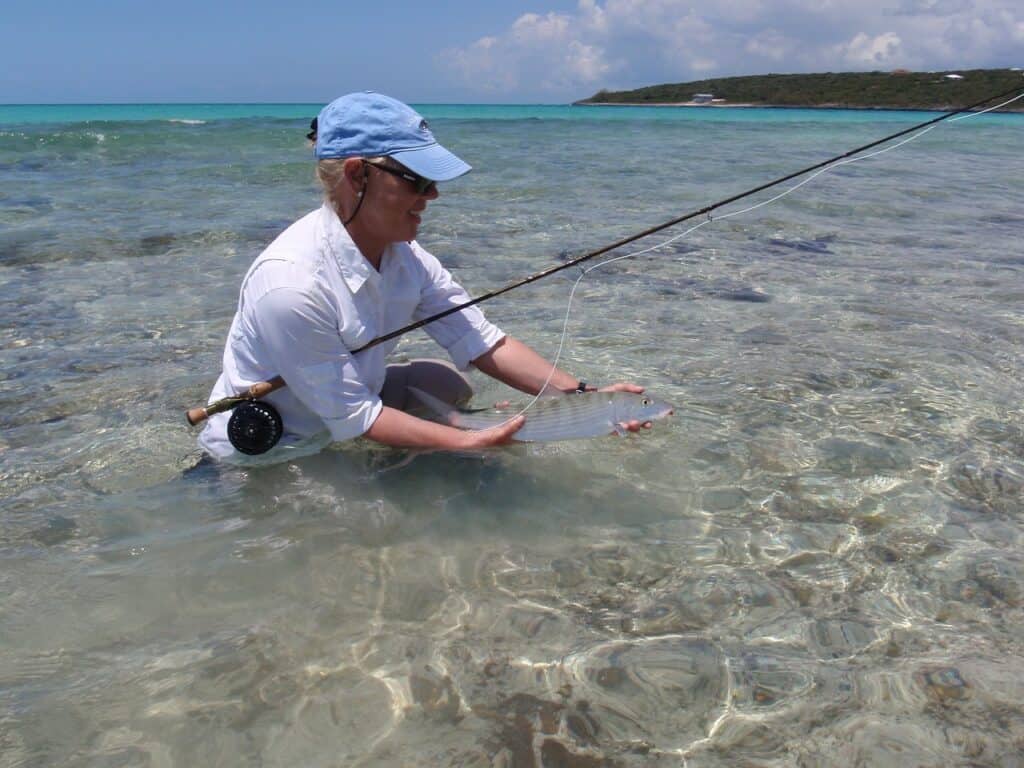 Bonefish on a fly